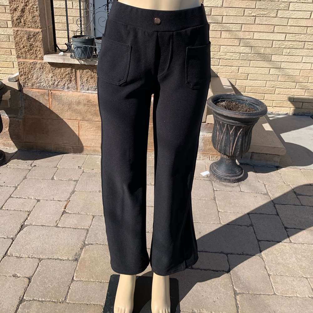 Just We Black Women's Wide-Leg Ponte Pants size M